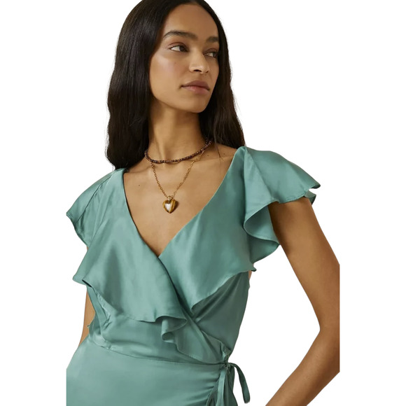 NEW Anthropologie Wrap Maxi Dress - Medium - Picture 4 of 14